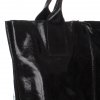 Torebka skórzana Shopper bag Lakier Czarna